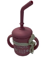 Silicone Sippy Cup & Bib Set